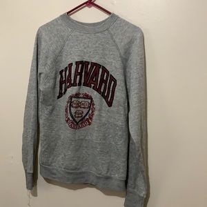 Frayed Vintage Harvard College crewneck